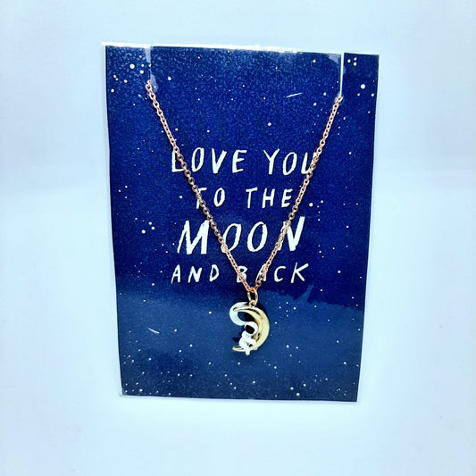 Love you to the moon ketting